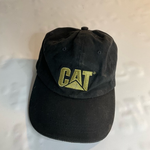 Caterpillar CAT Black Gold Baseball Cal Hat Adjustable - Picture 1 of 2